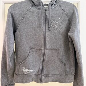 Disney Gray Zip-Up Hoodie Women’s Small